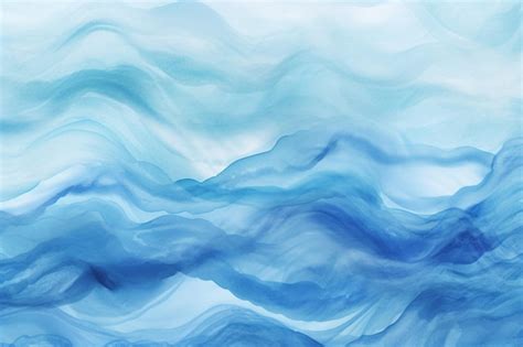 Premium Photo Hand Painted Blue Watercolor Background