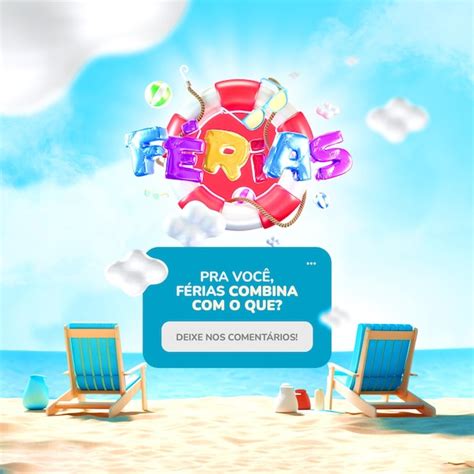 Premium Psd Summer Vacation Post Template With A Notification With
