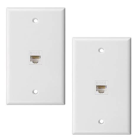 Port Ethernet Wall Plate Keystone Jack Wall Plate With Rj Keystone