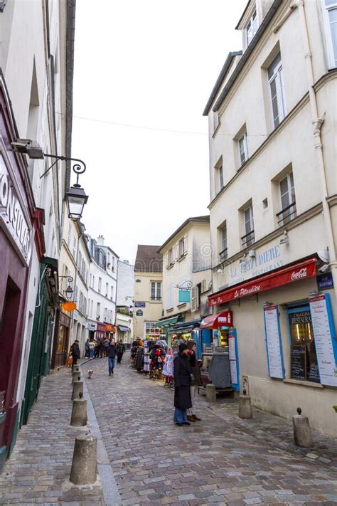 Street View From Montmartre Paris France Editorial Stock Photo