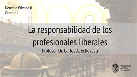 La Responsabilidad Civil De Los Profesionales Prof Dr Carlos