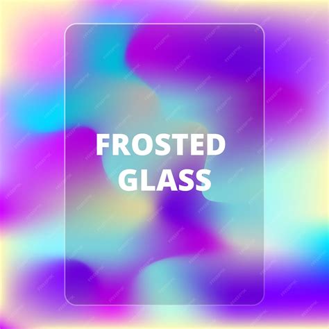 Premium Vector Frosted Glass Effect On Colorful Mesh Futuristic Design