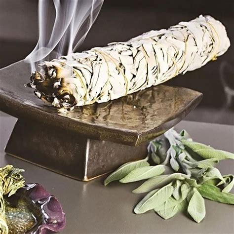 Piece White Pure Leaf Sage Smudge Stick White Sage Smudge Sage