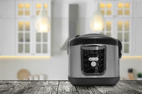 Modern Electric Multi Cooker On Table In Kitchen Space For Design