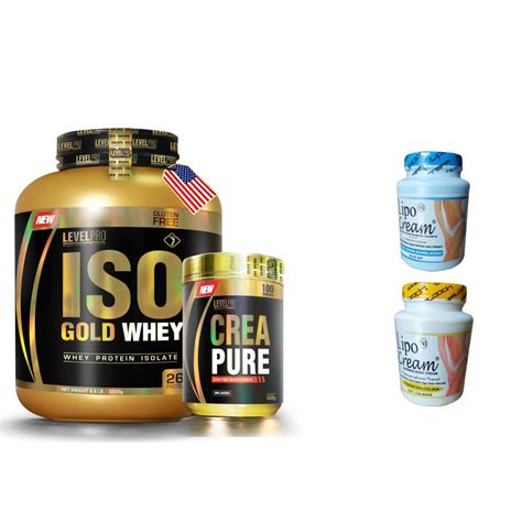 Ripley COMBO LEVEL PRO ISO GOLD WHEY 6 6 LIBRAS VAINILLA CREMÉ CREA