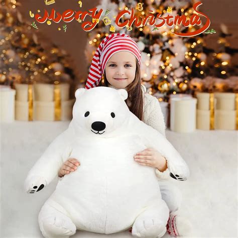 Cm Giant Djungelskog Bear Plush Toy Polar Bear Simulation