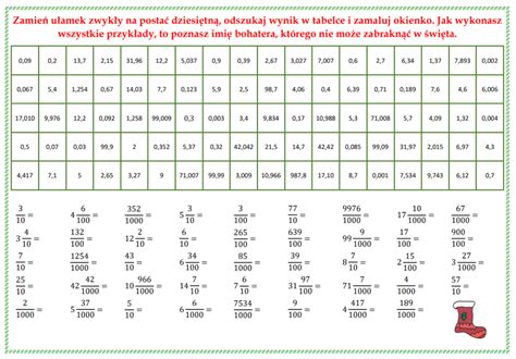 Ułamki dziesiętne klasa 4 Matematyka co z głowy nie umyka