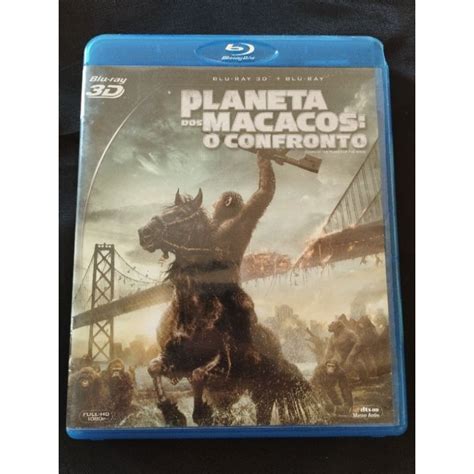 Blu Ray Planeta Dos Macacos O Confronto 3D Original E Usado Shopee