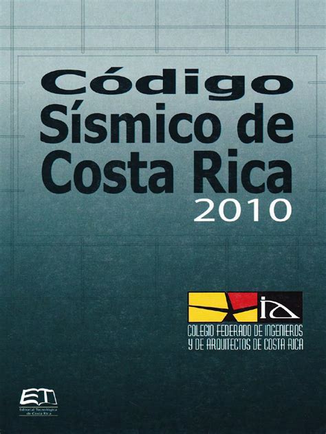 Código Sísmico Costa Rica 2010 Pdf Resistencia De Materiales Diseño