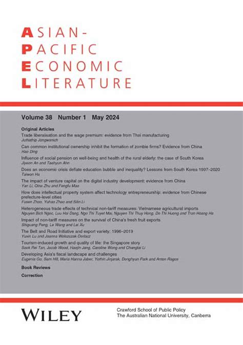 Asian Pacific Economic Literature Wiley Online Library