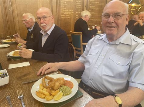 Chelsea Pensioners Enjoy A Favourite On National Fish Chip Day Fry