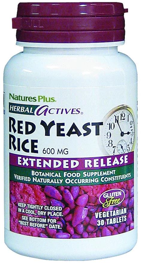 Natures Plus Nature S Plus Red Yeast Rice Extended Release 600mg 30 Tablets Revital