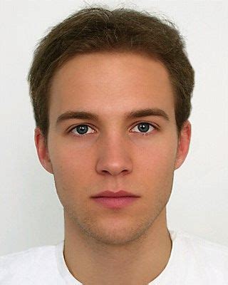 A prototype of perfect male face modeled by ideal face proportions ...