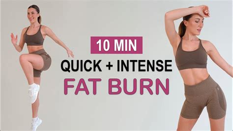 10 MIN HIGH INTENSE FAT BURN Full Body Cardio Super Sweaty No