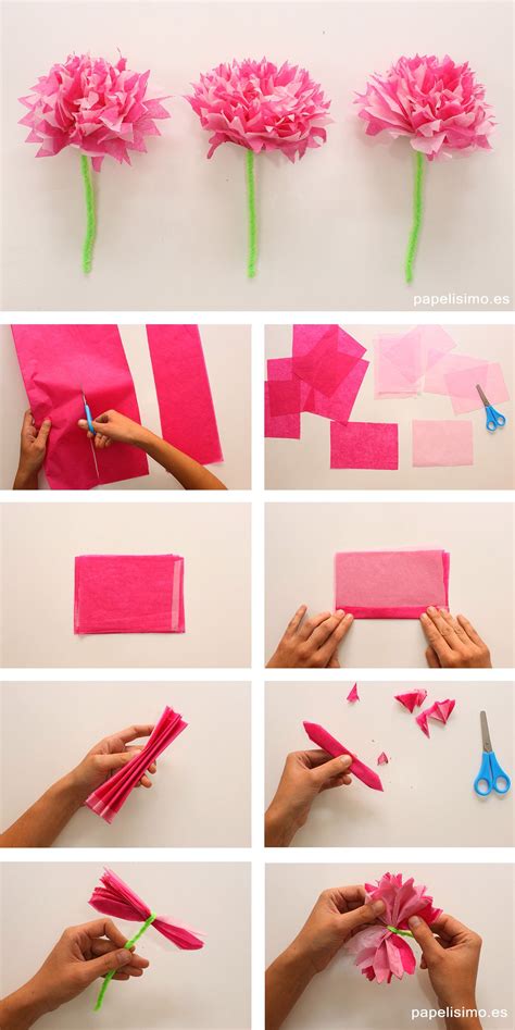 Manualidades Para Hacer Flores De Papel Faciles Idea Decoracion