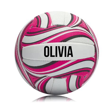 Personalised Netball Ball Size 5 Pink Artofit