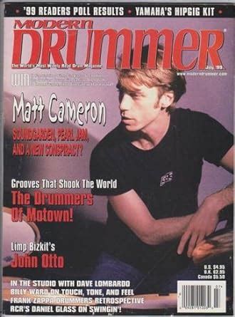 Modern Drummer Magazine July 1999 Matt Cameron Soundgarden Pearl