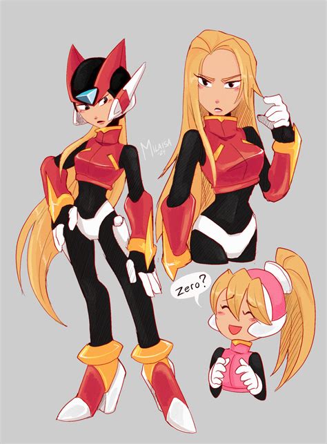 Mega Woman Zero By Waatam On Deviantart