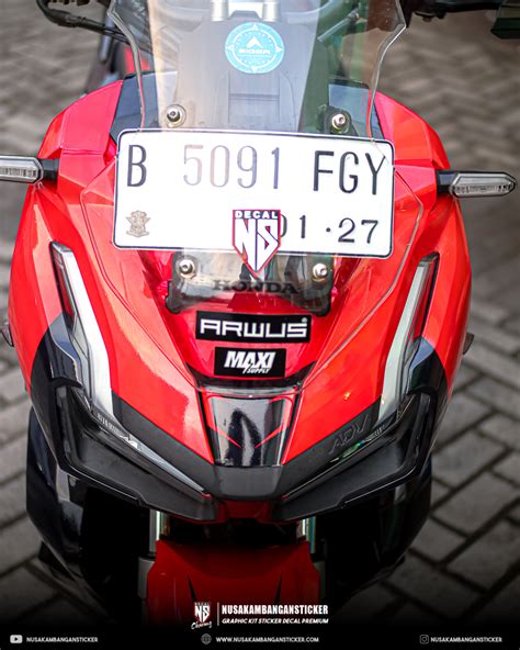 Decal Sticker Adv Merah Hitam Nusakambangan Sticker