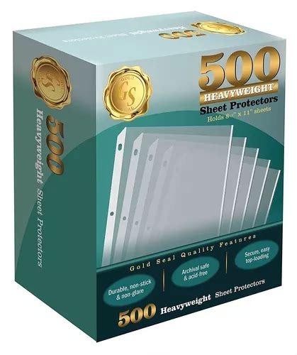 Gold Seal 500 Protectores De Laminas De Polietileno De Pes Envío gratis