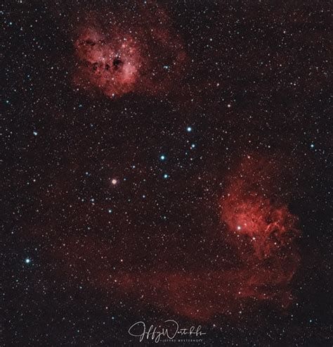 Ic Ic The Tadpole Nebula And The Flaming Star Nebu Flickr