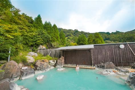 Myoban Yunosato Soak In Silky Blue Hot Springs Among Traditional