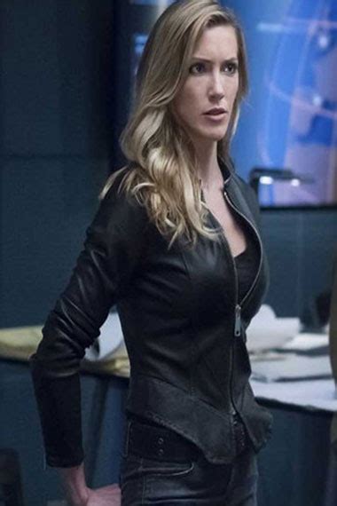 Katie Cassidy Arrow Laurel Lance Canary Black Leather Jacket