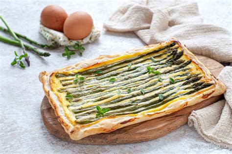 Torta Salata Di Pasta Sfoglia Con Asparagi Gustosa E Veloce