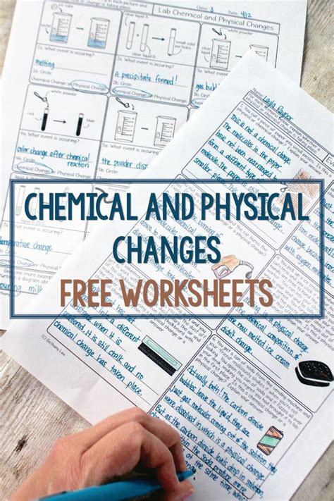 Lab Chemical And Physical Changes Worksheet