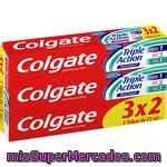 Colgate pasta dentífrica triple acción pack 3 tubo 75 ml precio