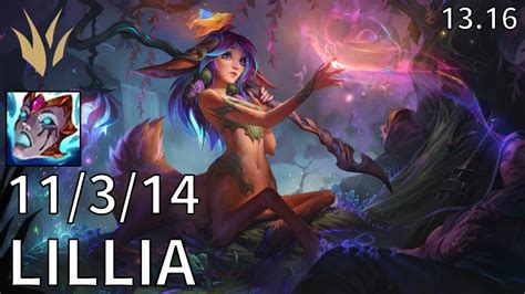 Lillia Jungle Vs Nidalee Euw Diamond Patch Youtube