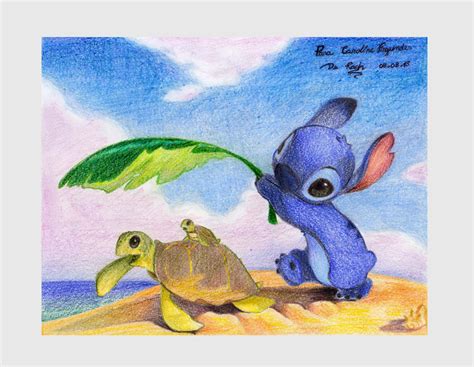 Stitch And Turtle By Animefans2 On Deviantart