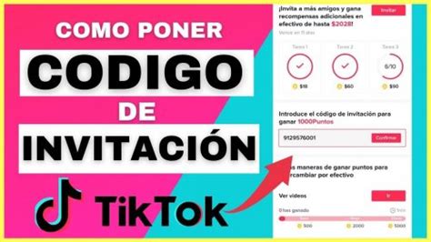 Cómo poner un código de invitación en TikTok