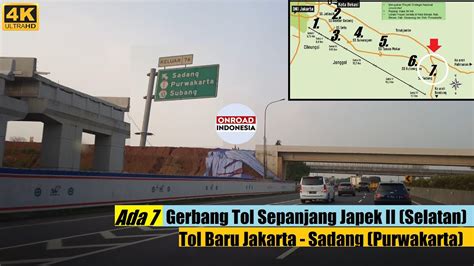 Tol Baru JATIASIH Ke SADANG PURWAKARTA Jakarta Cikampek II Selatan