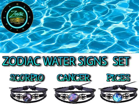 Zodiac Water star signs set. | Etsy