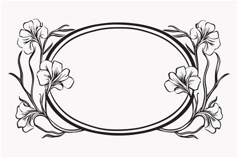 Elegant Floral Frame Design Premium Ai Generated Vector