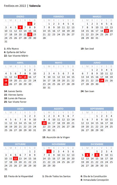 Valencia Calendario Laboral Image To U