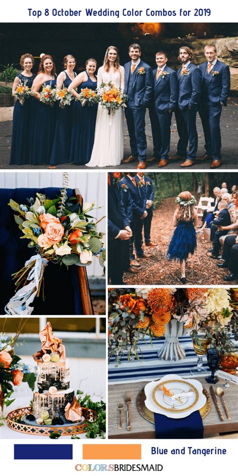 Top 8 October Wedding Color Combos For 2019 Wedding Color Combos