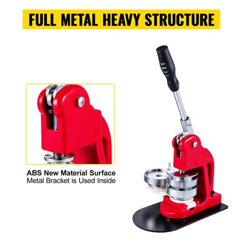 Vevor Button Maker 3in75mm Button Badge Maker 500 Button Parts