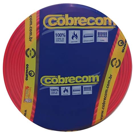 Cabo Flexicom De Cobre Mm Volts Vermelho Metros