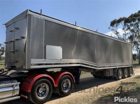 Buy Used Bte Bte Tri Semi Tri Axle Aluminium Tipping Trailer