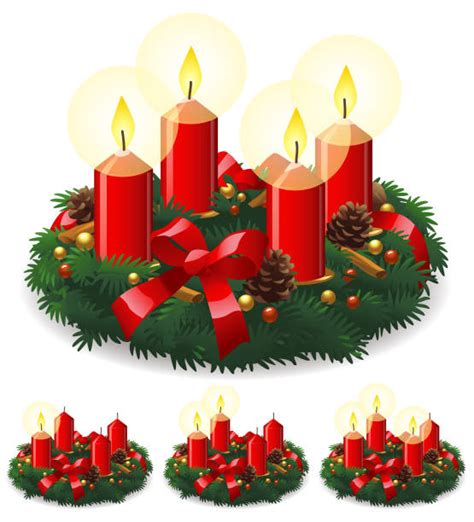 33.100+ Lilin Dekorasi Natal Ilustrasi, Grafik Vektor, & Clip Art Bebas ...