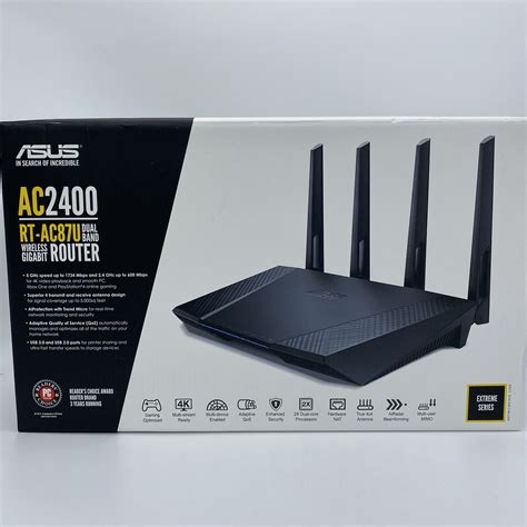 ASUS RT AC87U AC2400 4x4 Dual Band Wireless WiFi Gigabit Router 2 4GHz