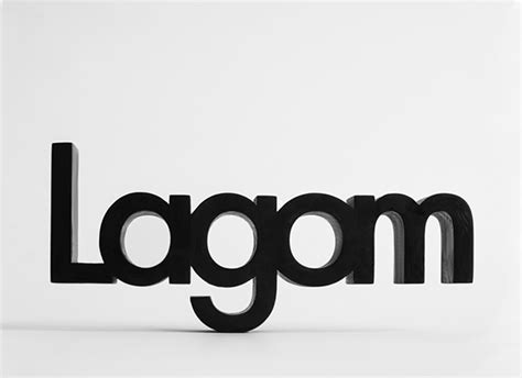 Lagom. The One-Word Dictionary on Behance