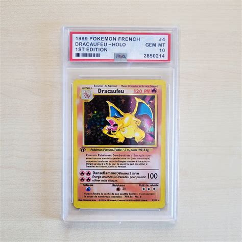 DRACAUFEU Pokemon Card 1 Edition Holographic Proxy - Etsy Australia