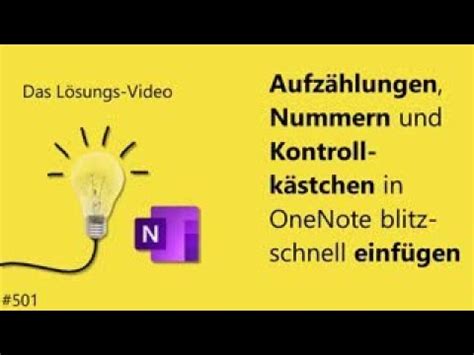 Das L Sungsvideo Aufz Hlungen Nummern Und Kontrollk Stchen In