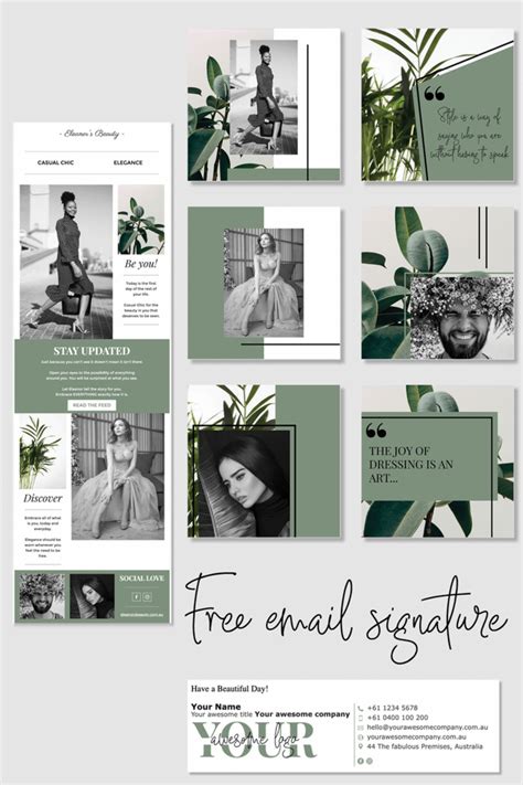 Email newsletter template instagram post template email signature – Artofit