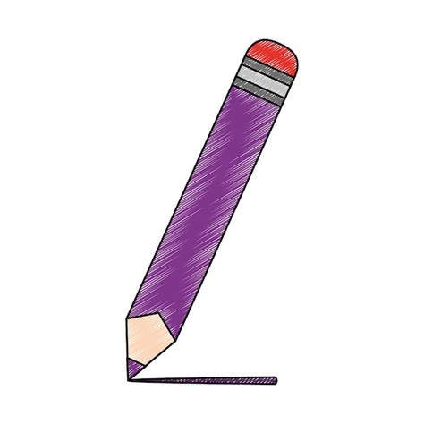 Premium Vector Wooden Pencil Cartoon Scribble