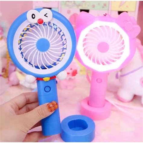 Jual Kipas Angin Doraemon Rabbit Portable Fan Mini Disney Gengam Tangan