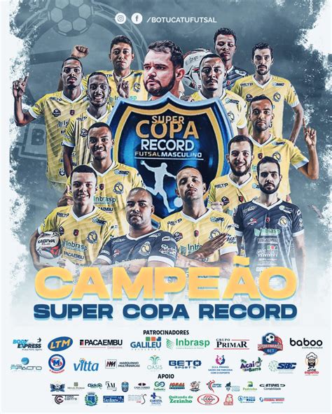 Botucatu Futsal Vence Angatuba E Campe O Da Super Copa Record De